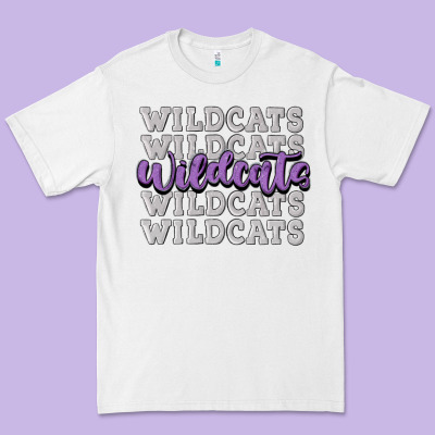 Wildcats Football Premium Tee Designed By Maliassmallbusiness