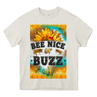 Cream bee nice or buzz off Heavy Core Tee - LillyAllenDesigns