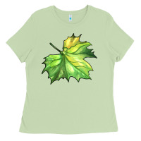 Matcha green leaf Ladies Tee - BarkalooDesign