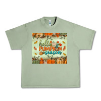Oil Green hello pumpkin season tumbler Urban Heavy Tee - BundleAndBundleShop
