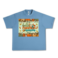 Pebble Blue hello pumpkin season tumbler Urban Heavy Tee - BundleAndBundleShop
