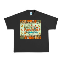 Pigment Black hello pumpkin season tumbler Urban Heavy Tee - BundleAndBundleShop