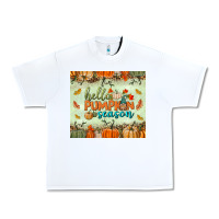 White hello pumpkin season tumbler Urban Heavy Tee - BundleAndBundleShop