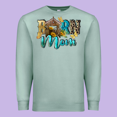 Barn Mom Mother's Day Premium Sweatshirt Designed By Fadigitalartstudio