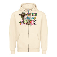 Sandshell Saved by his grace Easter Day Zipper Hoodie - HowdyJamesFarm