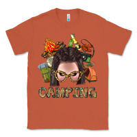 Copper Camping Braid Hair Woman With Fire Bbs Classic Tee - BundleAndBundleShop