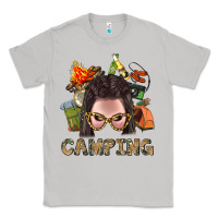 Moon Dust Camping Braid Hair Woman With Fire Bbs Classic Tee - BundleAndBundleShop