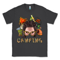 Smoke Camping Braid Hair Woman With Fire Bbs Classic Tee - BundleAndBundleShop