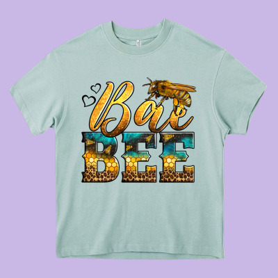 Western Queen Bee Heavy Core Tee Designed By Lillyallendesigns
