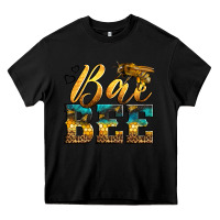 Black Western Queen Bee Heavy Core Tee - LillyAllenDesigns