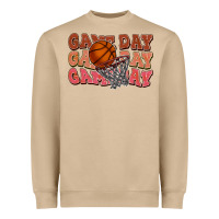 Mushroom Game day game day game day Basketball Heavyweight Sweatshirt - NancyCooperArtShop