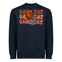 Navy Game day game day game day Basketball Heavyweight Sweatshirt - NancyCooperArtShop