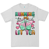 Dove Grey running on lit tea Premium Tee - MaliasSmallBusiness