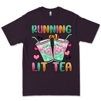 Plum running on lit tea Premium Tee - MaliasSmallBusiness