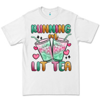 White running on lit tea Premium Tee - MaliasSmallBusiness