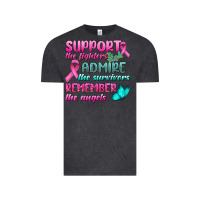 Vintage Black Support The Lighters Admire The Survivors Remember The Angels Vintage Tee - BundleAndBundleShop