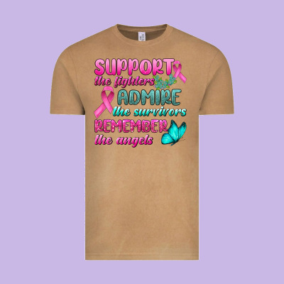 Support The Lighters Admire The Survivors Remember The Angels Vintage Tee Designed By Bundleandbundleshop