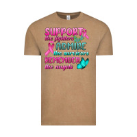 Vintage Coffee Support The Lighters Admire The Survivors Remember The Angels Vintage Tee - BundleAndBundleShop