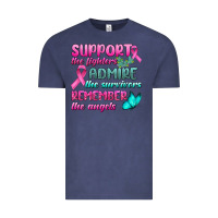 Vintage Denim Support The Lighters Admire The Survivors Remember The Angels Vintage Tee - BundleAndBundleShop