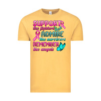 Vintage Mustard Support The Lighters Admire The Survivors Remember The Angels Vintage Tee - BundleAndBundleShop