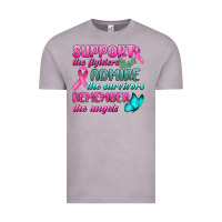 Vintage Zinc Support The Lighters Admire The Survivors Remember The Angels Vintage Tee - BundleAndBundleShop