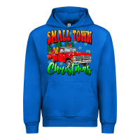 Cobalt Small town Christmas Urban Hoodie - CowhideDigitalArt