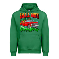 Emerald Small town Christmas Urban Hoodie - CowhideDigitalArt