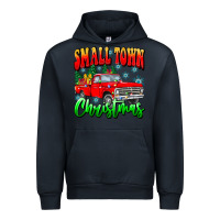 Navy Small town Christmas Urban Hoodie - CowhideDigitalArt