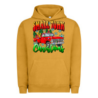Pigment Peanut Butter Small town Christmas Urban Hoodie - CowhideDigitalArt