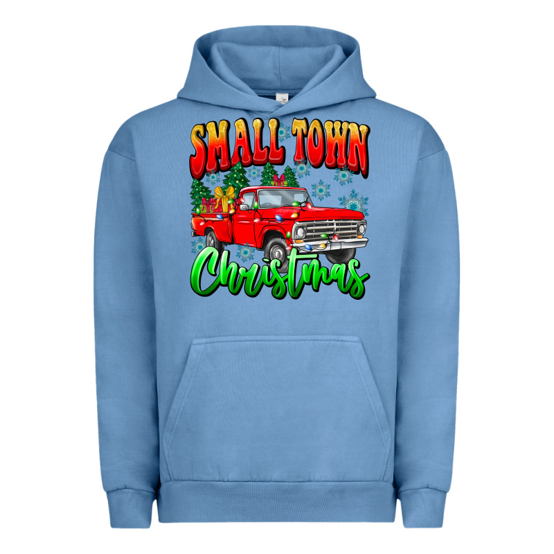 Small Town Christmas Urban Hoodie by CowhideDigitalArt | Teevron