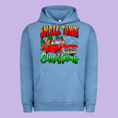 Small Town Christmas Urban Hoodie Designed By Cowhidedigitalart