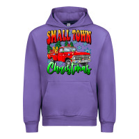 Tulip Small town Christmas Urban Hoodie - CowhideDigitalArt