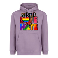 Lavender spread love not hate Heavyweight Hoodie - FaDigitalArtStudio