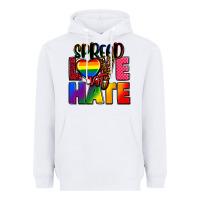 White spread love not hate Heavyweight Hoodie - FaDigitalArtStudio