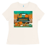 Bone pumpkin farm truck tumbler Ladies Tee - Jasminsmagicworld