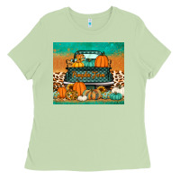 Matcha pumpkin farm truck tumbler Ladies Tee - Jasminsmagicworld