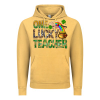 One Lucky Teacher St. Patricks Vintage Hoodie | Teevron