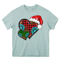 Arona Christmas heart gemstones leopard Heavy Core Tee - BarkalooDesign