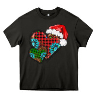 Asphalt Christmas heart gemstones leopard Heavy Core Tee - BarkalooDesign