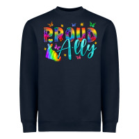 Navy Proud ally Heavyweight Sweatshirt - NancyCooperArtShop