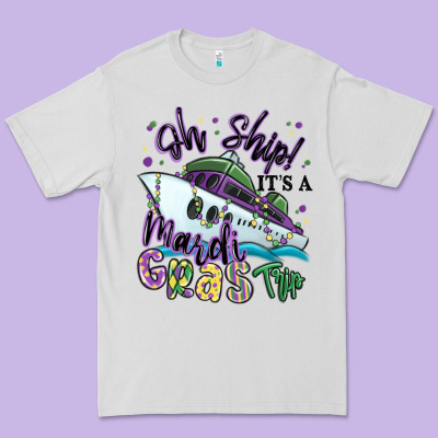 Oh Ship It's A Mardi Gras Trip Premium Tee Designed By Maliassmallbusiness