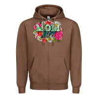 Chestnut Mom life Zipper Hoodie - CowGirlArtShop