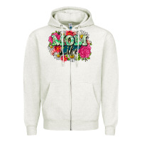 Oatmeal Heather Mom life Zipper Hoodie - CowGirlArtShop