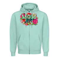 Seafoam Mom life Zipper Hoodie - CowGirlArtShop