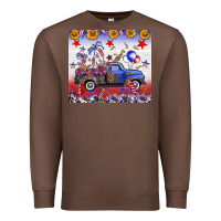 Chestnut Fourth Of July Truck American Flag Premium Sweatshirt - FaDigitalArtStudio