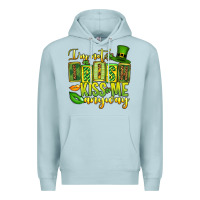Blue Mist St. Patrick's I am not irish kiss me anyway Premium Hoodie - OliviaCreatesArt