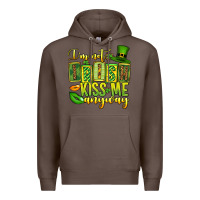 Coffee St. Patrick's I am not irish kiss me anyway Premium Hoodie - OliviaCreatesArt