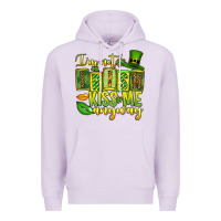 Lilac St. Patrick's I am not irish kiss me anyway Premium Hoodie - OliviaCreatesArt