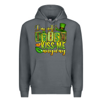Rock St. Patrick's I am not irish kiss me anyway Premium Hoodie - OliviaCreatesArt