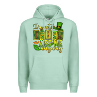 Seafoam St. Patrick's I am not irish kiss me anyway Premium Hoodie - OliviaCreatesArt
